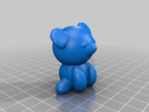 teddy bear hayvan ayı doldurulmuş oyuncak oyuncaklar 3d print model - Mito3D