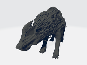 worg collezione bestia creatura dnd mini in miniatura cane monster varg warg lupo worgs 3d print model - Mito3D