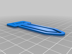 meine kundengebundene bookmark paper clip tanja 3d print model - Mito3D