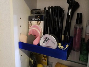 bathroom organizer - brushes brush makeup holder stand 3d print model - Mito3D