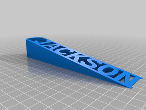 jackson porte de nouveau personnalisé 3d print model - Mito3D