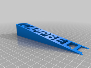 campbell new door step customized 3d print model - Mito3D