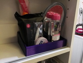 salle de bains organisateur - misc la accessoires maquillage titulaire 3d print model - Mito3D