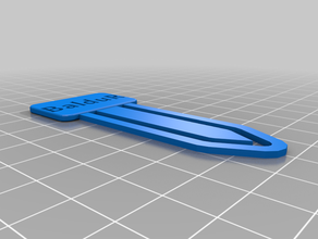 il mio segnalibro personalizzato, carta, clip baldur su misura 3d print model - Mito3D