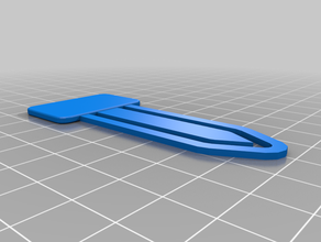 mi personalizados marcador de clip papel en blanco personalizado 3d print model - Mito3D