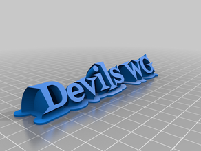 devils wg customized 3d print model - Mito3D
