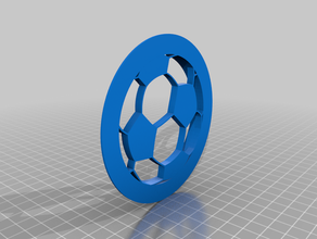 ballon de soccer à l'emporte-pièce 3d print model - Mito3D