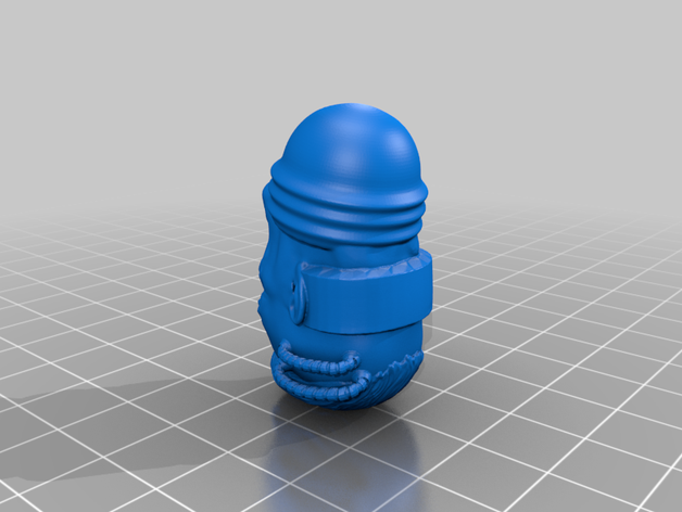 espacio marino de la cabeza remix space marine warhammer 40k 3D print model - Mito3D