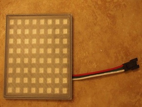 8x8 neopixel matrice enceinte de led arduino couleur la diffuseur l'électronique sandiego3dprinting 3d print model - Mito3D