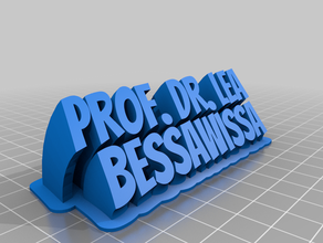 el prof dr lea bessawissa personalizado 3d print model - Mito3D