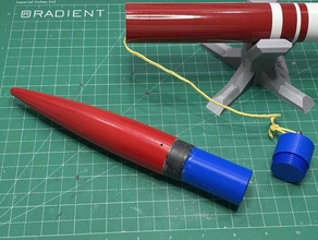 mach 1 bt55 saberhawk payload fin giga finjig modelrocketry 3d print model - Mito3D