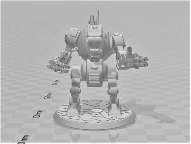 chuck furibundus pattern style dreadnought - 28mm robot sci-fi dreads space 3D print model - Mito3D