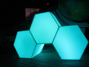 rgb-pentagon-Lampe 3d print model - Mito3D