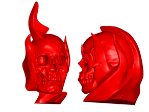 flaming skull frigorifero lavagna magneti magnete del cranio marcatore 3d print model - Mito3D