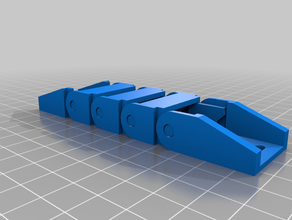 my customized drag chain mounts 3 links 3d print model - Mito3D