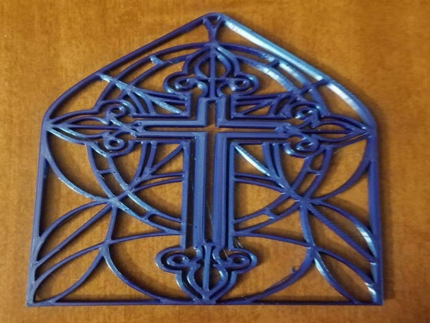 cross ornament 2019 christmas decoration religion religious 3D print model - Mito3D