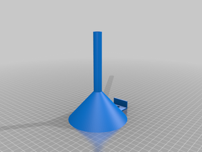 customizable parametric funnel customizer funnels liquid most openscad tool 3d print model - Mito3D