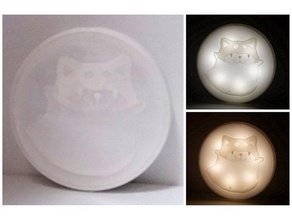 touch lithophane led night light diy brithday gift valentines day gifts 3d print model - Mito3D