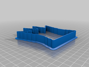 mon image personnalisée en fonction de coupeur biscuit queen2 personnalisé 3d print model - Mito3D