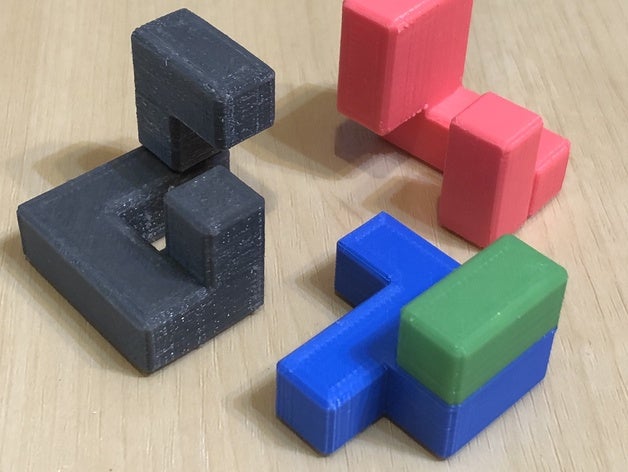 akaki puzzle cube 1 puzzlecad 3D print model - Mito3D