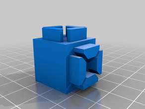 3 chemin de coin cube 2020 extrusion d'aluminium D'ici à 3d print model - Mito3D