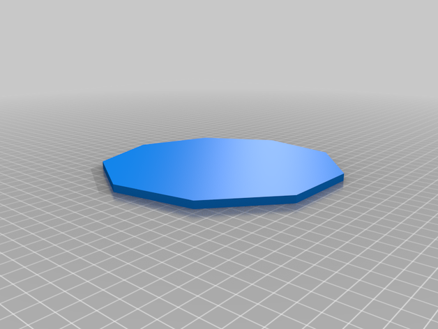 plat nonagon 3D print model - Mito3D