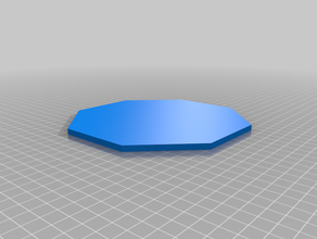 flat octagon 3d print model - Mito3D