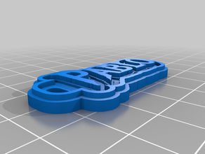 pablotag Anahtarlık özelleştirilmiş 3d print model - Mito3D