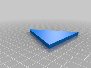 plat triangle 3d print model - Mito3D
