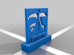 fnatic logotipo stand no cenário de esports 3d print model - Mito3D