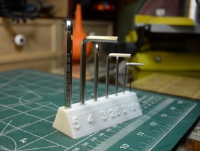 hex key stand tools holder 3d print model - Mito3D