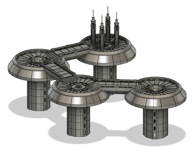 star wars legion kamino platform extras terrain wargame wargaming scenery wargam 3D print model - Mito3D