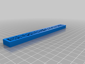 my customized name tag customizer 3d print model - Mito3D