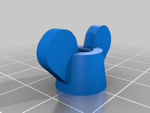 my customized wing nut 3d print model - Mito3D