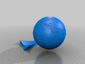 Dünya'nın çekirdek stand modeli toprak modelleri 3d print model - Mito3D
