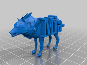 copy wolf 3d print model - Mito3D