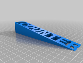 counter customized 3d print model - Mito3D