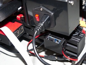 rail à fente lm2596 monter le couvercle convertisseur buck support de caméra creality dc dc-dc ender 3 lm 2596 mont la du tension 3d print model - Mito3D