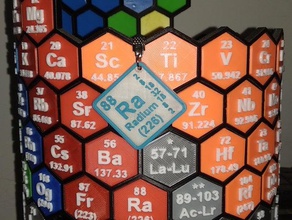 radium chave de cadeia química chemistryproject curie chaveiro marie ciência 3d print model - Mito3D