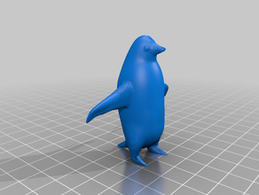 penguen hayvan hayvanlar kuş deniz sahile yakın 3d print model - Mito3D