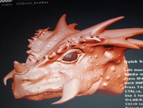 espaço raptor cabeça boba criatura dino dinossauro monstro 3d print model - Mito3D