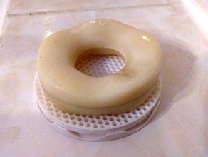 round soap holder ergonomic soapdish dish tray 3d print model - Mito3D