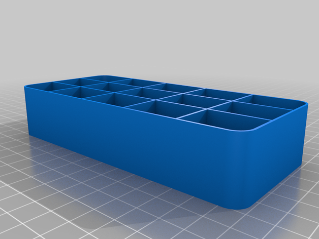 3x5 tray grid customized 3D print model - Mito3D