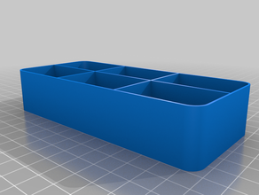 2x3 tray grid customized 3d print model - Mito3D