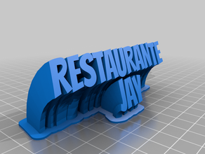restaurante jay personalizado 3d print model - Mito3D