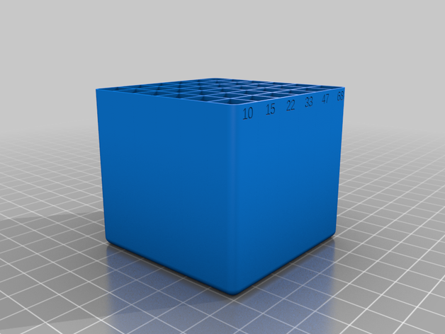 compact resistor box 3D print model - Mito3D