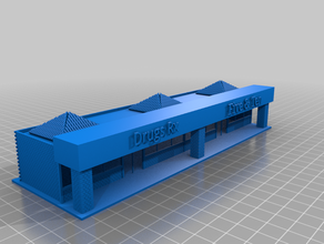n-escala moderno centro comercial j3ffr3y jeff modelo de ferrocarril n calibre la escala 3d print model - Mito3D