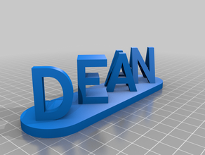 dean lena customized 3d print model - Mito3D