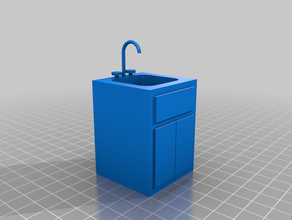 kitchen sink model poorlydesignedtrash 3d print model - Mito3D