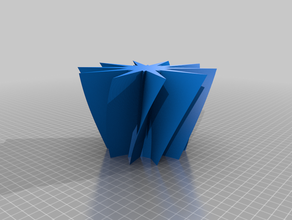 my customized double tapered vase 3d print model - Mito3D